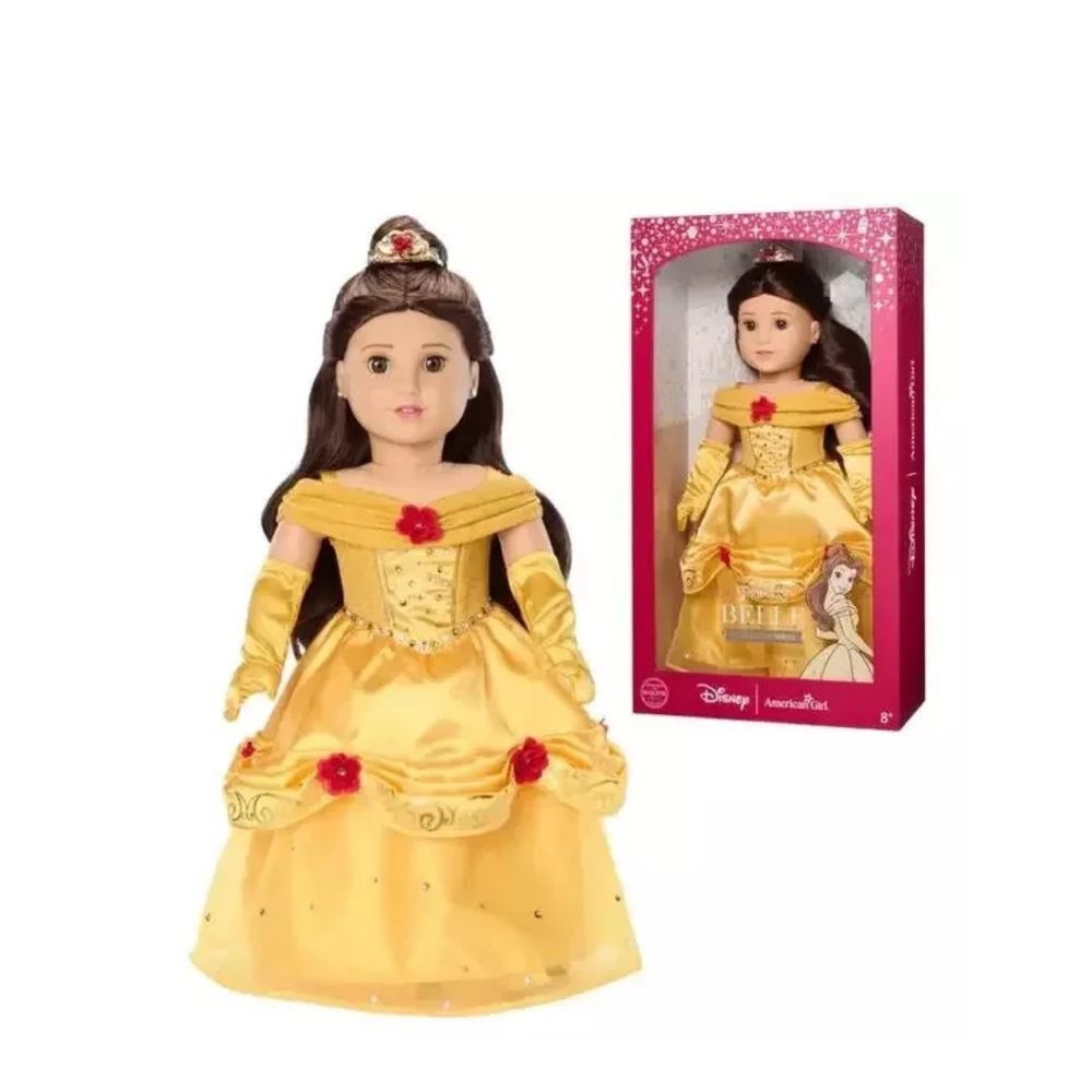 NIB! AMERICAN GIRL DISNEY PRINCESS BELLE DOLL COLLECTOR SERIES SWAROVSKY CRYSTAL